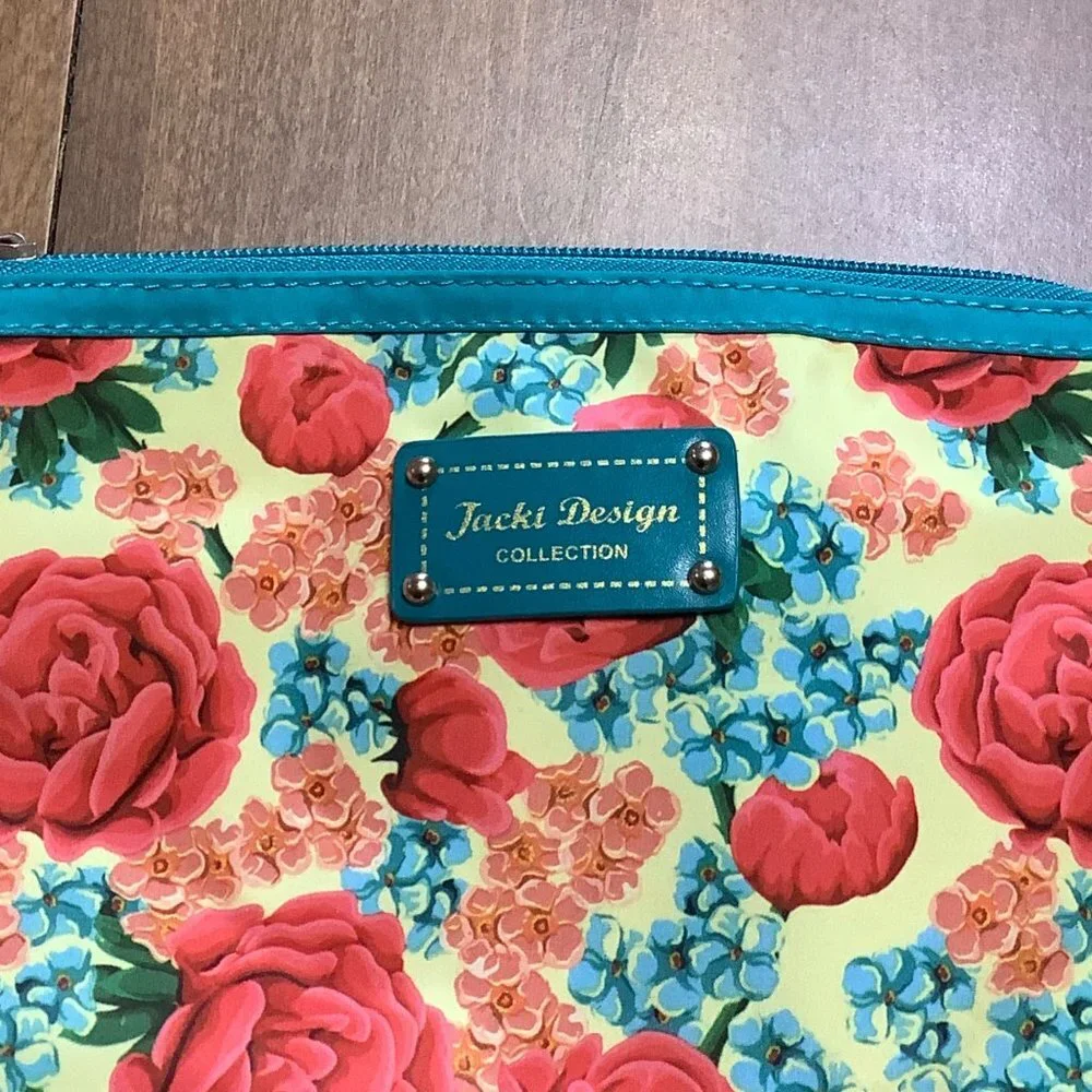 Jacki Design Miss Cherie Clutch Wallet Rose Floral Flower Hyacinth‎ 8
